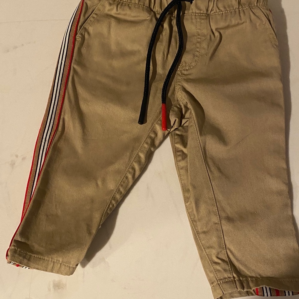 Burberry’s Boy’s Curran Icon stripe pants